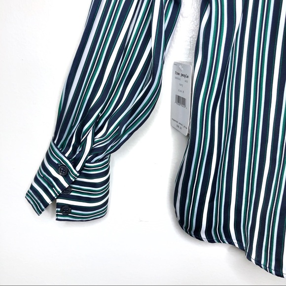 Free People Mad About You Oversized Satin Blouse M - Picture 8 of 8